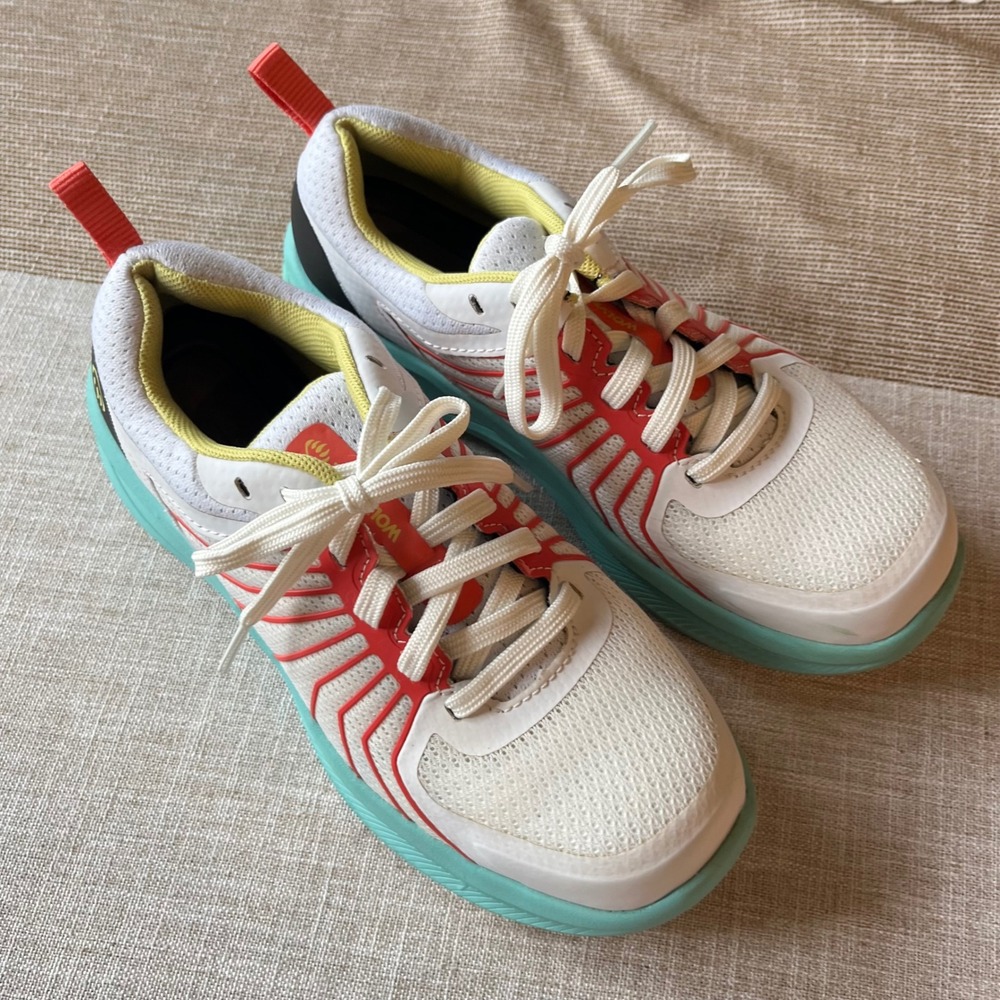 Wolverine Rev Durashocks Womens 8M White Teal Work Shoes ASTM F2413-18 W880058